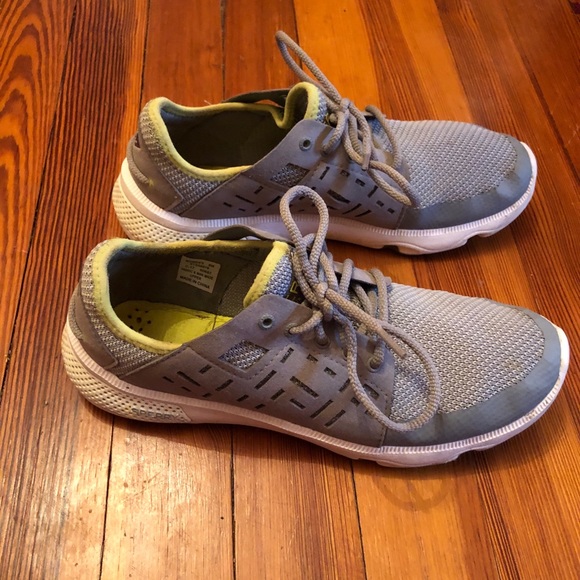 Sperry Grey Neon Slip On Sneakers Tennis Shoes 8 - Picture 4 of 12